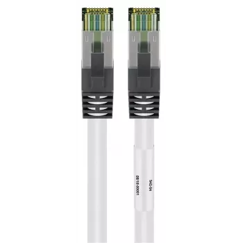 DSIT RJ45 Network Cable S/FTP PiMF with CAT 8 Bulk Cable White 1m