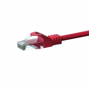 DSIT DC-C65-075 CAT6 U/UTP Network Cable, 7.5 m, Red, CCA