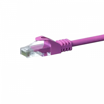 DSIT CAT5e U/UTP Network Patch Cable, 0.25 m, Pink, 100% Copper, RJ45, 1 Gbit/s (DC-59-002)