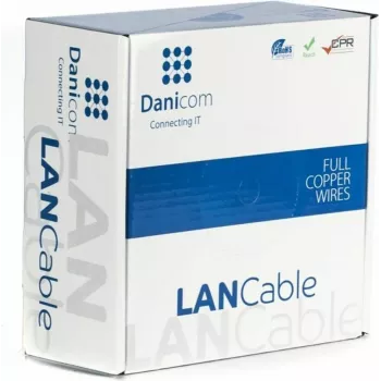 DSIT DANICOM CAT5e UTP Outdoor Cable 305m Solid Conductor PE Fca Black 100% Copper