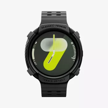 Spigen Rugged Armor Case for Samsung Galaxy Watch 8 / 9 (44 mm), Matte Black ACS10006
