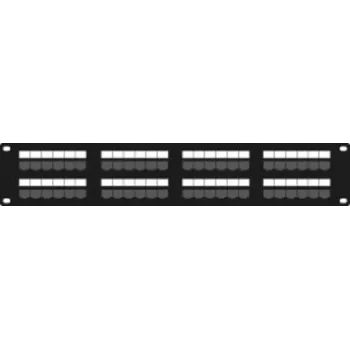 DSIT DS-Patch6-48UTP CAT6 UTP 19 inch 48-Port Network Patch Panel, 1U, Black