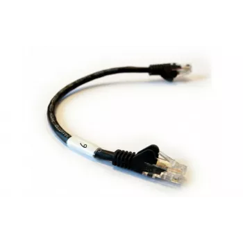 DSIT Wrap-Around Cable Labels, 21 Pieces, White, Durable Synthetic Material, for Cable Identification and Organisation