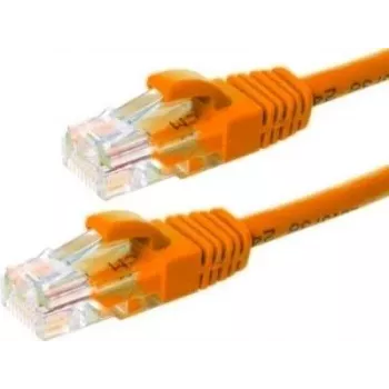 DSIT CAT5e U/UTP Network Patch Cable, 3m, Orange, 100% Copper