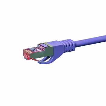 DSIT CAT 6 Network Cable LSOH - S/FTP - 0.25 Metres - Purple (DC-S68-002)