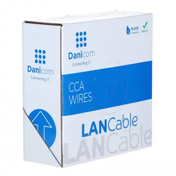 DSIT CAT6 S/FTP Network Cable AWG 27/7 Flexible 100 m Grey CCA
