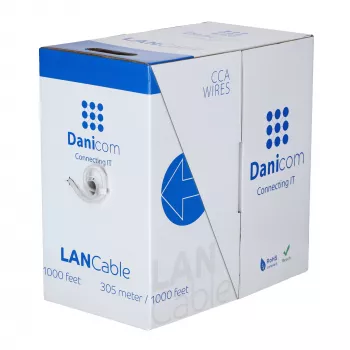 DSIT CAT6 S/FTP Network Cable AWG 27/7 Flexible 305m Grey CCA