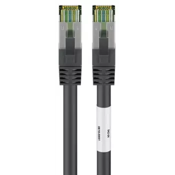 DSIT RJ45 Network Cable S/FTP PiMF with CAT 8 Bulk Cable Black 1m