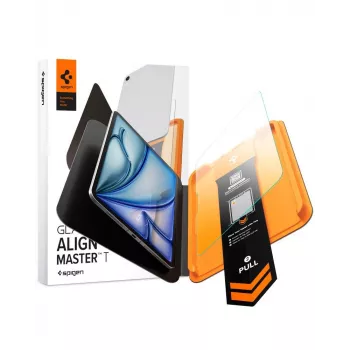 Spigen AlignMaster GLAS.tR Tempered Glass Screen Protector for iPad Air 11 inch (6th/7th/8th Generation, 2024-2026) - Clear