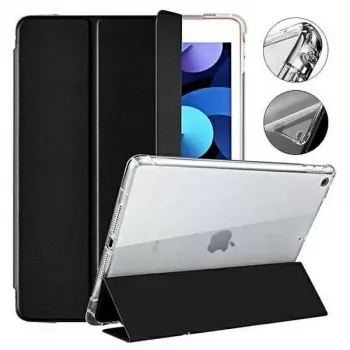 Mercury Clear Back Case for iPad Pro 12.9 (2018-2022) & iPad Air 13 (2024-2026) - Black Frame