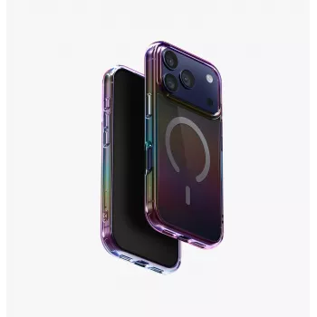 UNIQ Iridescia Magclick Charging Case for iPhone 17 Pro - Midnight Quartz