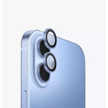 UNIQ Optix Aluminium Camera Lens Protector with Applicator for Apple iPhone 17, Blue
