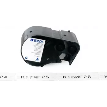 BRADY BMP51/BMP53/M511 Self-Laminating Vinyl Label, 25.40 mm x 6.40 m, White/Translucent