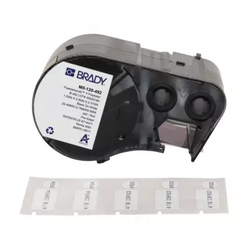 BRADY M5-120-492 FreezerBondz Polyester Label Printer Cartridge for BMP51/BMP53/M511, White, 12.70 mm x 21.34 m