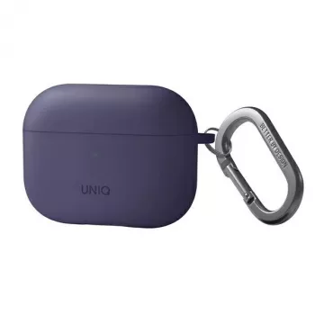 UNIQ Nexo Silicone Case with Ear Hooks for Apple AirPods Pro 2nd Generation (2022/2023) - Fig Purple