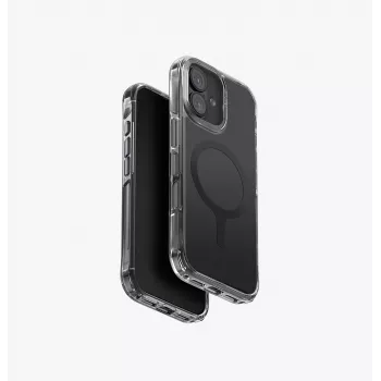 UNIQ LifePro Xtreme MagClick Charging Case for iPhone 17 - Black Frame, Transparent Back