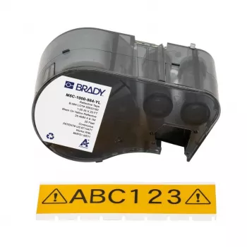 BRADY BMP51/BMP53/M511 Self-Laminating Vinyl Label, White/Translucent, 1 inch Width, 21 ft Roll