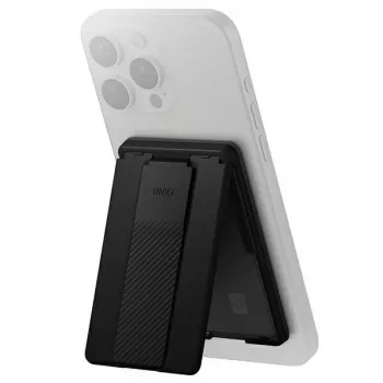 UNIQ Heldro ID Magnetic Wallet with Stand and Hand Strap - Midnight Black