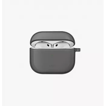 UNIQ Glase Case for Apple AirPods 4 Glossy Smoke