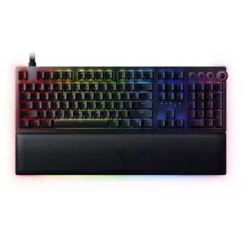Razer Huntsman V2 Wired Gaming Keyboard, Analog Optical Switches, US Layout, RGB, Black (RZ03-03610100-R3M1)