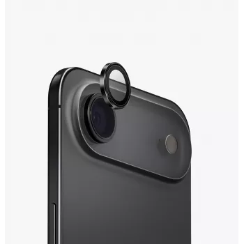 UNIQ Optix Aluminium Camera Lens Protector with Applicator for Apple iPhone Air, Black