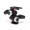 Manfrotto MHXPRO-3WX 3-Way Head with Retractable Levers, Aluminium, 8 kg Load Capacity, Quick Release Plate 200PL-14, Black