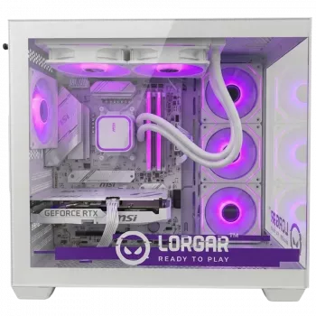 LORGAR ADVANCED A201 Gaming PC - AMD Ryzen 5 7500F, GeForce RTX 5060 Ti 16GB, 32GB DDR5, 1TB NVMe SSD, 750W PSU, White