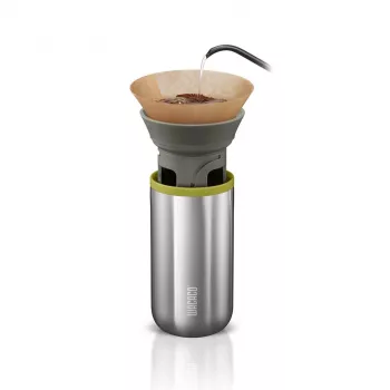 Wacaco Cuppamoka Portable Pour-Over Coffee Maker with Insulated Cup