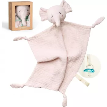 Momcozy Cotton Plush Elephant for Babies, Pink