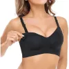 Momcozy YN21 Maternity and Nursing Bra, Black, 3XL