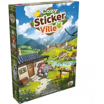 ASMODEE Cozy Stickerville Sticker Book | TOPModel Series | 24 Pages, 6 Sticker Sheets | Creative Play from 6 Years