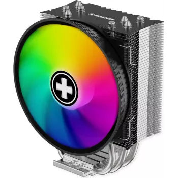Xilence M404PRO.ARGB CPU Cooler - 120mm PWM Fan, 4 Heatpipes, ARGB Lighting, Intel/AMD Multi-Socket