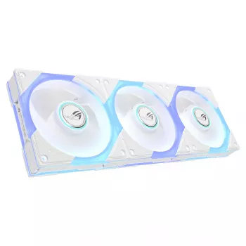 ASUS ROG Eurux GR120 ARGB Reverse Fan, 120 mm, 3-Pack, White (90DA00K3-B09020)