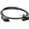 KOPP ELEKTROTECHNIK Protective Contact Extension Cable, 1.5 mm², GST18i3 Compatible, 1 m, Black
