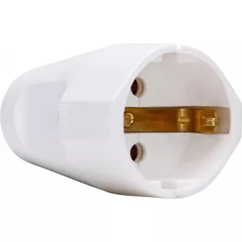 Kopp Schuko Socket Coupling, 3x1.5mm², Arctic White