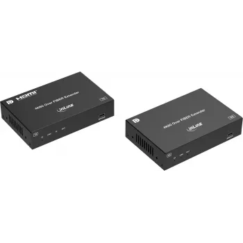 InLine® KVM Extender, DP 4K/60Hz, Fibre Singlemode, 10 km, Set (57885O)