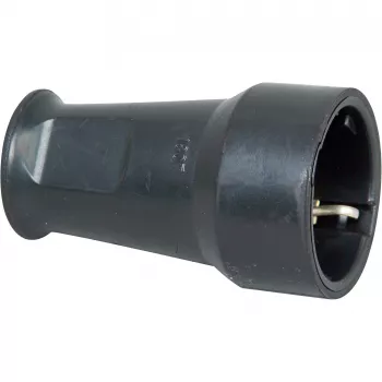 Kopp SEBS Schuko Coupling, up to 3x1.5mm², Black