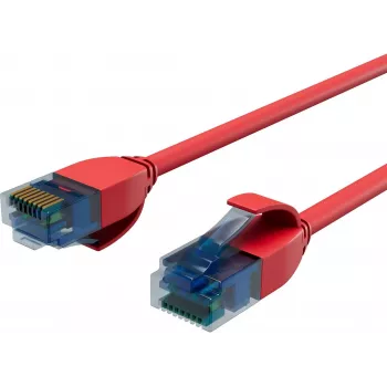 ShiverPeaks BASIC-S Slim Cat6 U/UTP Patch Cable, 3.0 m, Red