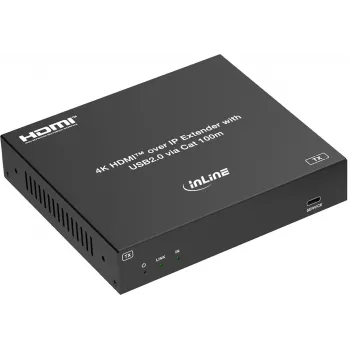 InLine® KVM Extender over IP, HDMI 4K/60Hz, 100m, Transmitter (TX) (57886I)