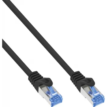 InLine® Cat.6A S/FTP LSZH Patch Cable, CCA, Black, 2m, 50-Pack