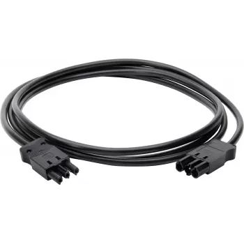 Kopp Connection Cable Compatible with GST Plug System, M/M, 1.5 mm², 3 m, Black