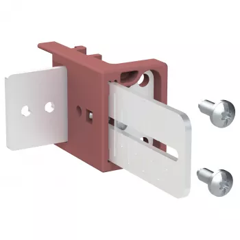 Striebel & John ZW39P2 Universal Short Flush-Mount Fixing Bracket, 2-Pack, Galvanised Steel
