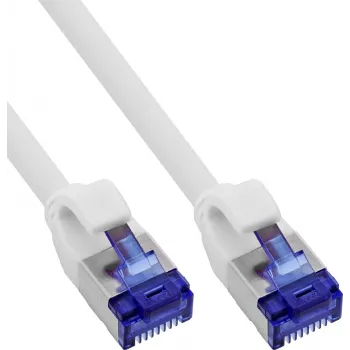 INLINE® B-74955W Slim Cat.6A S/FTP LSZH Patch Cable, White, 0.5 m, 150-Pack
