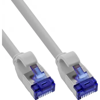 InLine® Slim Cat.6A S/FTP LSZH Patch Cable, Grey, 3m, 60-Pack