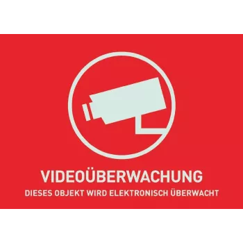 ABUS Video Surveillance Warning Sticker, 148x105 mm (AU1320)