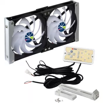 Titan TTC-SC20(A)/V2+ Dual Refrigerator Fan 92x25mm IP55 with Timer and Rectifier