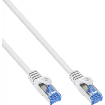 INLINE B-72601W 80-Pack Cat.6A S/FTP LSZH Patch Cable, CCA, White, 1m
