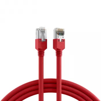 EFB Elektronik K2793.0,50 RJ45 Crossover Patch Cable Cat.5e SF/UTP, Hirose TM11, Draka UC300, 0.5 m, Red