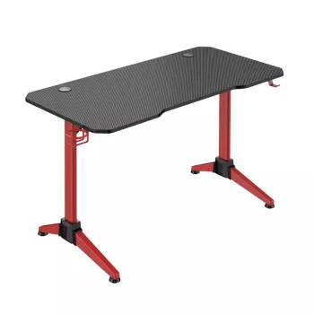 LogiLink Gaming Desk 120x60 cm RGB Red Frame