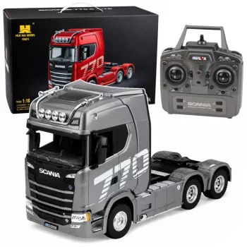 HUINA 32329 Scania 1:18 6-Channel RC Semi Truck Grey Silver